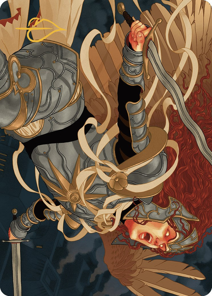 Image of Aurelia, the Law Above Art Card (41/49) (Gold-Stamped Signature) [Murders at Karlov Manor Art Series]