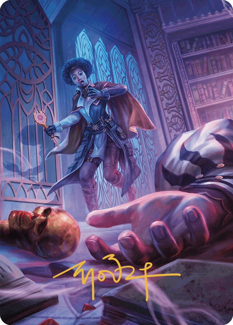 Image of Deadly Complication Art Card (Gold-Stamped Signature) [Murders at Karlov Manor Art Series]