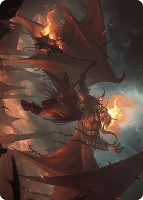 Image of Rakdos, Patron of Chaos Art Card (22/49) [Murders at Karlov Manor Art Series]
