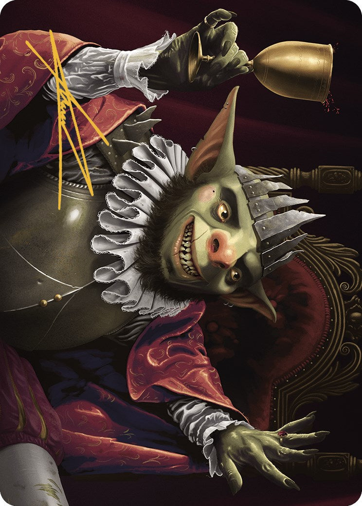 Image of Krenko, Baron of Tin Street Art Card (Gold-Stamped Signature) [Murders at Karlov Manor Art Series]