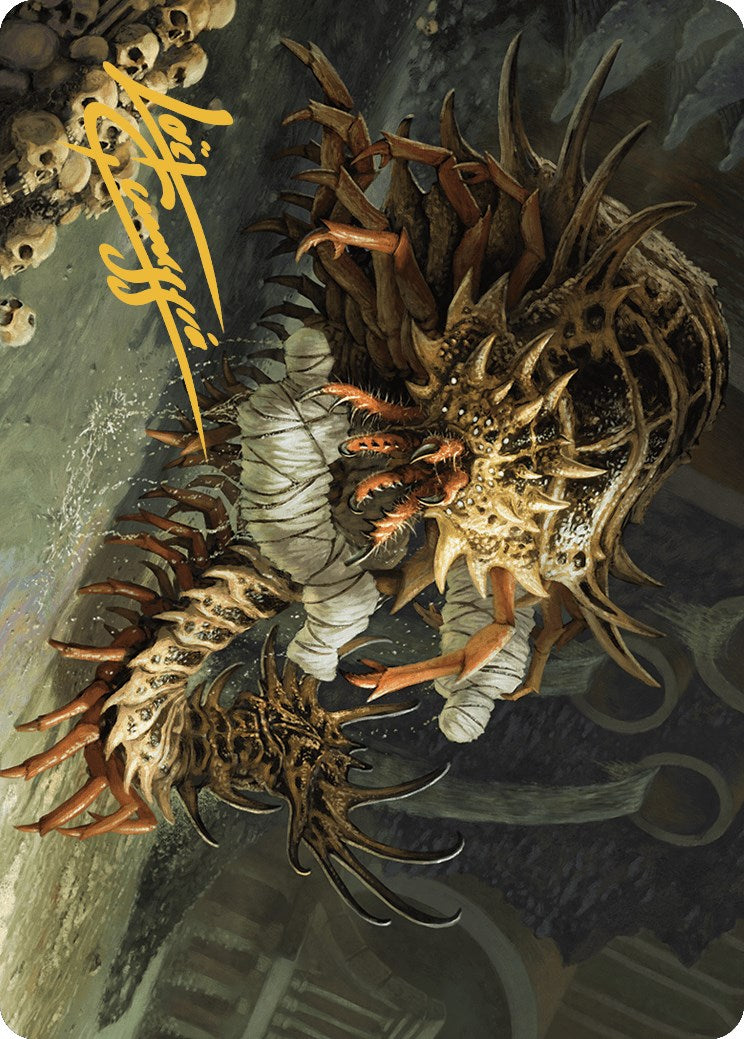 Image of Rot Farm Mortipede Art Card (Gold-Stamped Signature) [Murders at Karlov Manor Art Series]