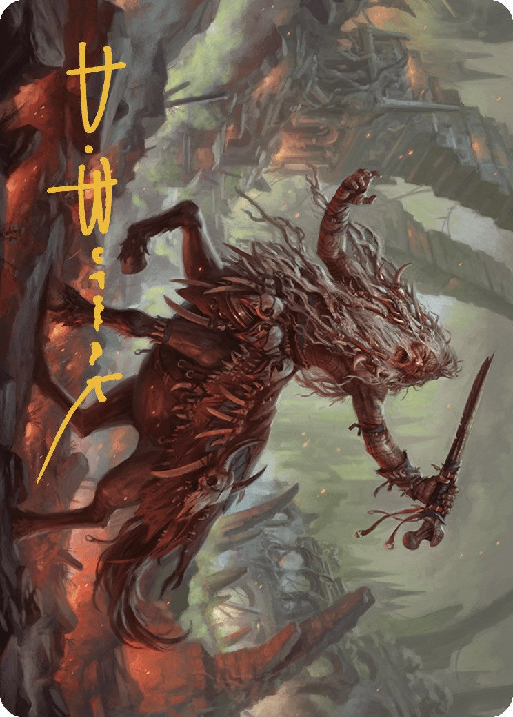 Image of Yarus, Roar of the Old Gods Art Card (24/49) (Gold-Stamped Signature) [Murders at Karlov Manor Art Series]