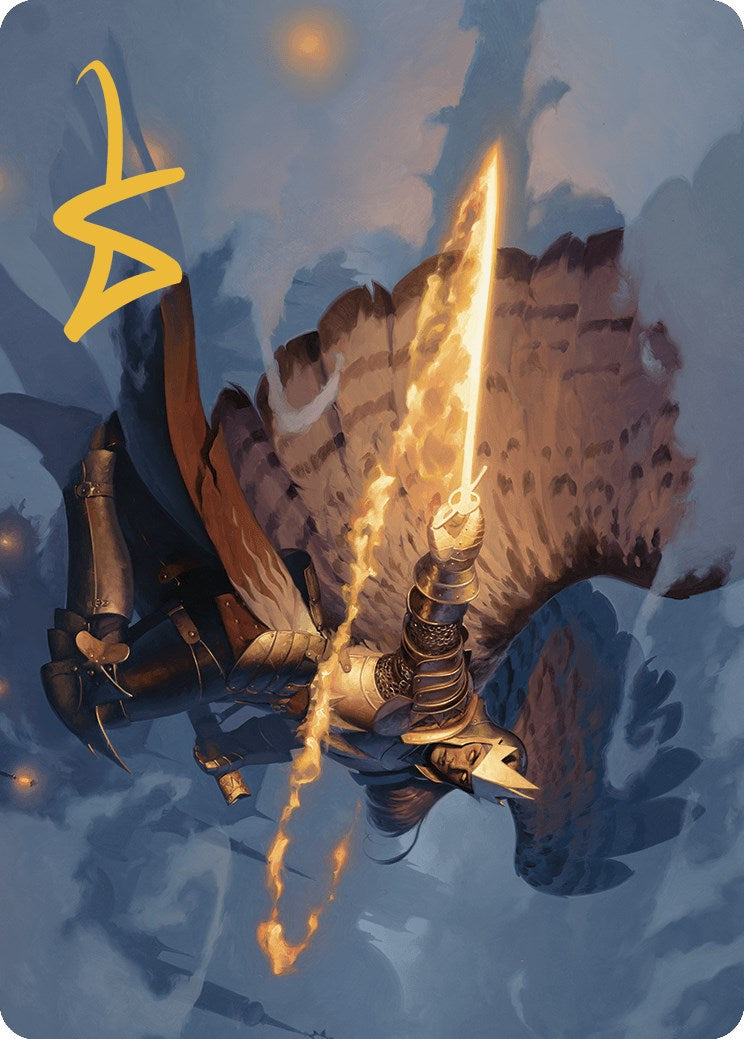 Image of Aurelia's Vindicator Art Card (Gold-Stamped Signature) [Murders at Karlov Manor Art Series]