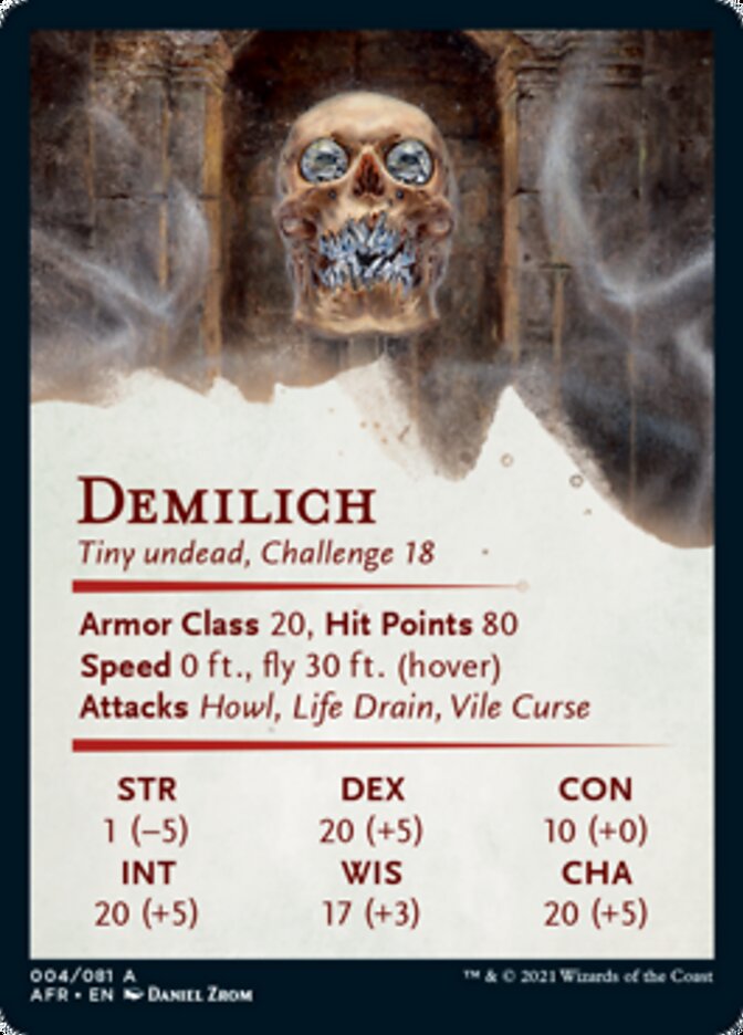 Image of Demilich Art Card [Dungeons & Dragons: Adventures in the Forgotten Realms Art Series]