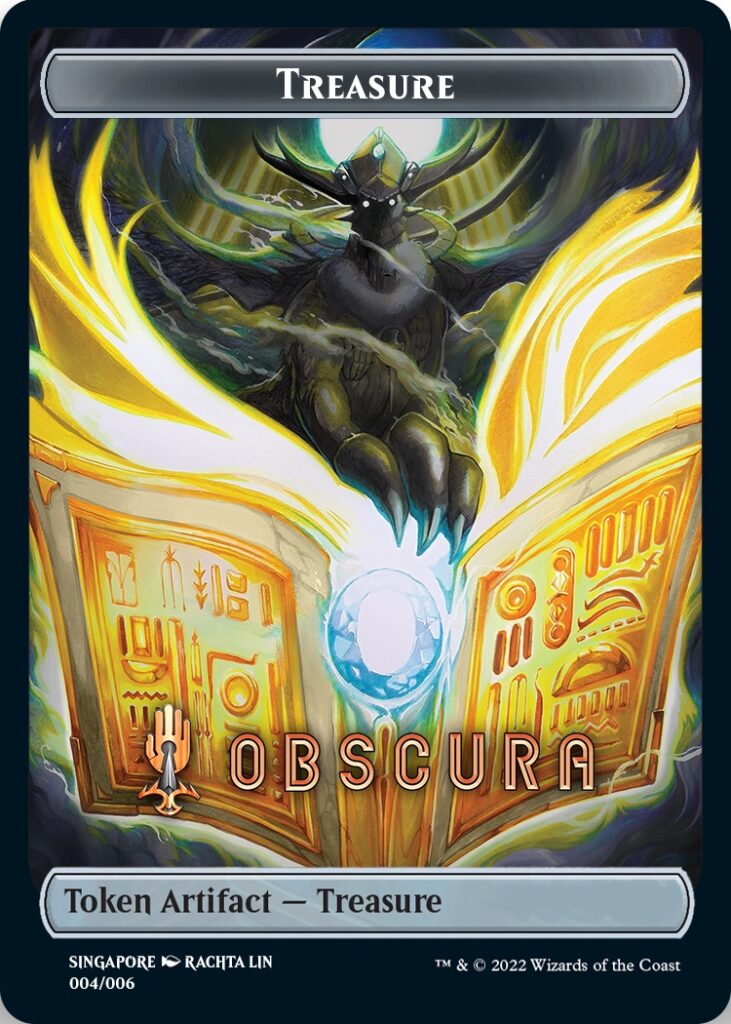 Image of Treasure Token (Obscura) (Southeast Asia Artists) [Streets of New Capenna Tokens]