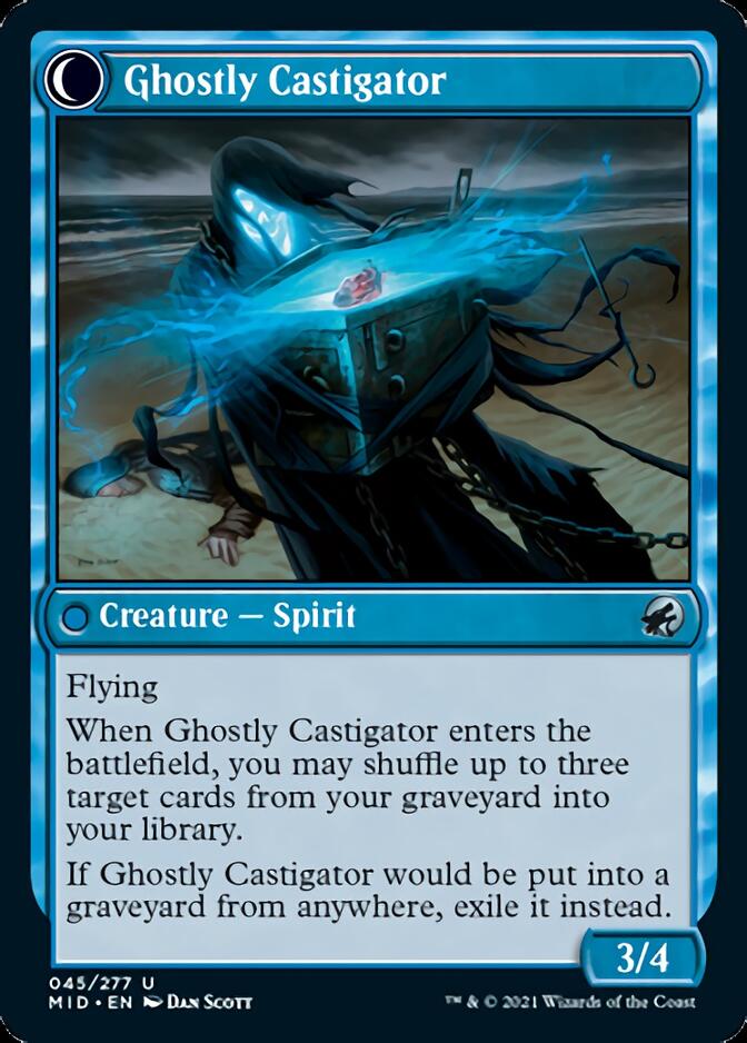 Image of Covetous Castaway // Ghostly Castigator [Innistrad: Midnight Hunt]