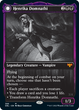 Image of Henrika Domnathi // Henrika, Infernal Seer [Innistrad: Double Feature]