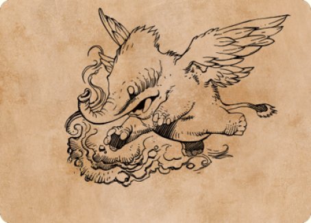 Image of Lulu, Loyal Hollyphant Art Card (46) [Commander Legends: Battle for Baldur's Gate Art Series]