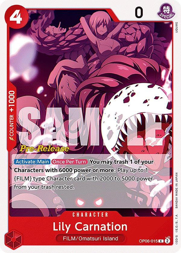 Image of Lily Carnation [Wings of the Captain Pre-Release Cards]