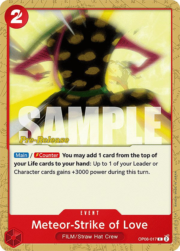 Image of Meteor-Strike of Love [Wings of the Captain Pre-Release Cards]