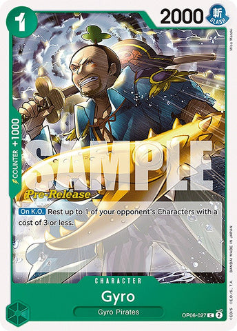 Gyro [Wings of the Captain Pre-Release Cards]