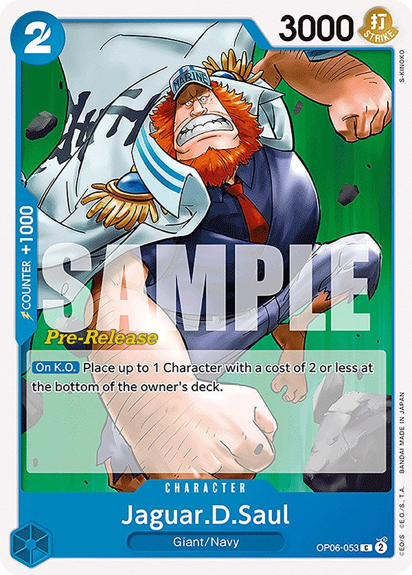 Image of Jaguar.D.Saul [Wings of the Captain Pre-Release Cards]