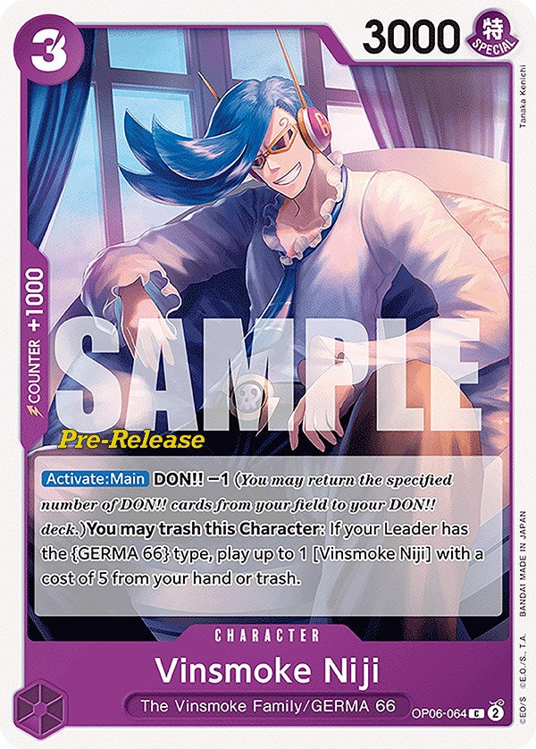 Image of Vinsmoke Niji (064) [Wings of the Captain Pre-Release Cards]