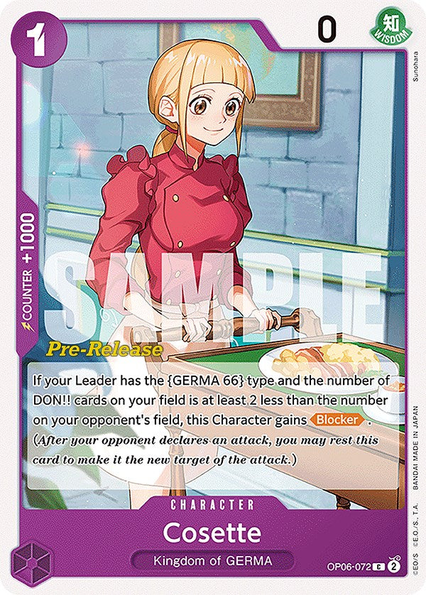 Image of Cosette [Wings of the Captain Pre-Release Cards]
