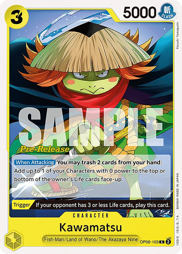 Image of Kawamatsu [Wings of the Captain Pre-Release Cards]
