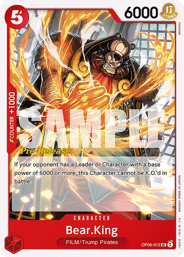 Image of Bear.King [Wings of the Captain Pre-Release Cards]