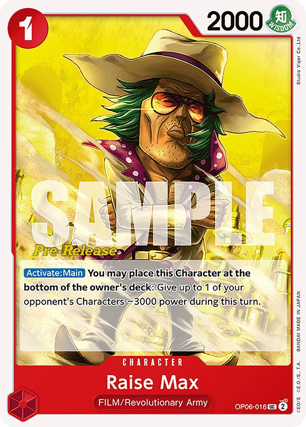 Image of Raise Max [Wings of the Captain Pre-Release Cards]