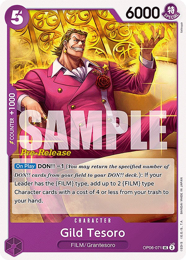 Image of Gild Tesoro [Wings of the Captain Pre-Release Cards]