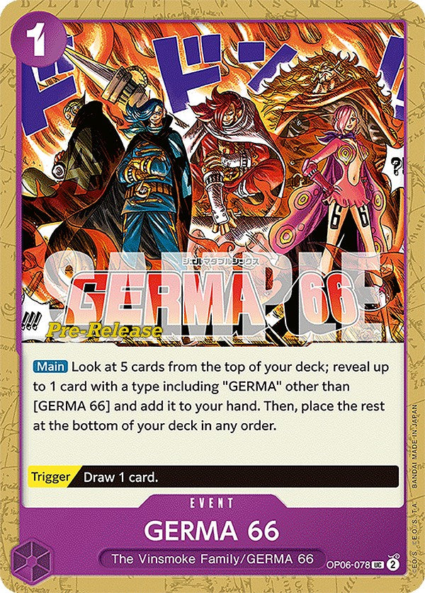 Image of GERMA 66 [Wings of the Captain Pre-Release Cards]