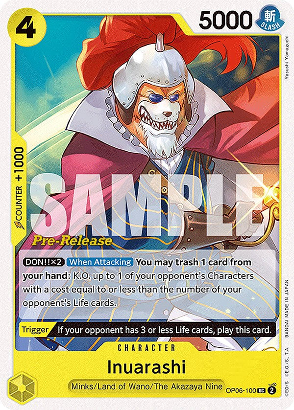 Image of Inuarashi [Wings of the Captain Pre-Release Cards]