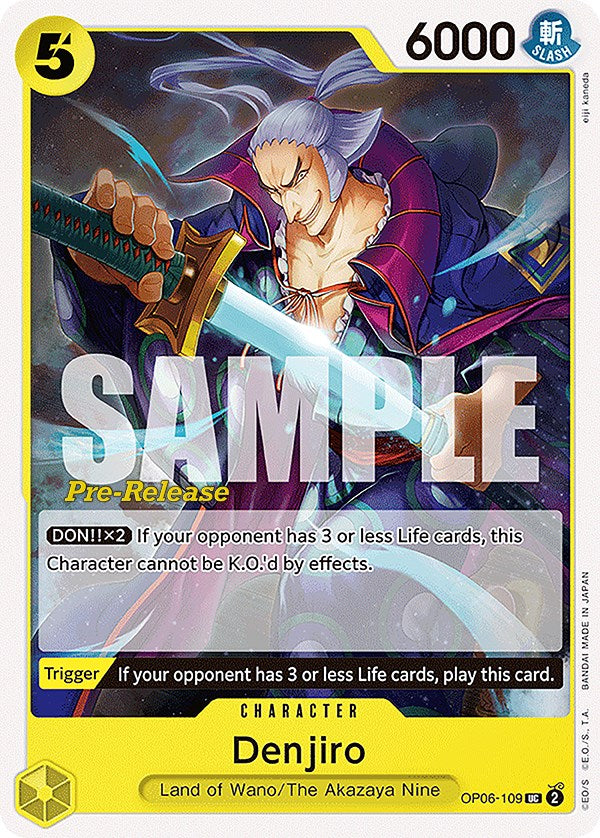Image of Denjiro [Wings of the Captain Pre-Release Cards]