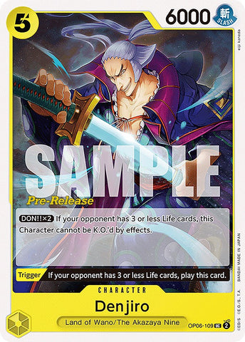 Denjiro [Wings of the Captain Pre-Release Cards]