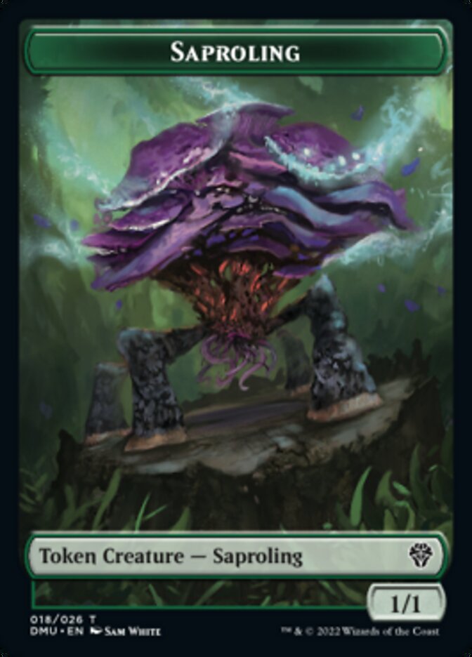 Image of Saproling // Beast Double-Sided Token [Dominaria United Tokens]
