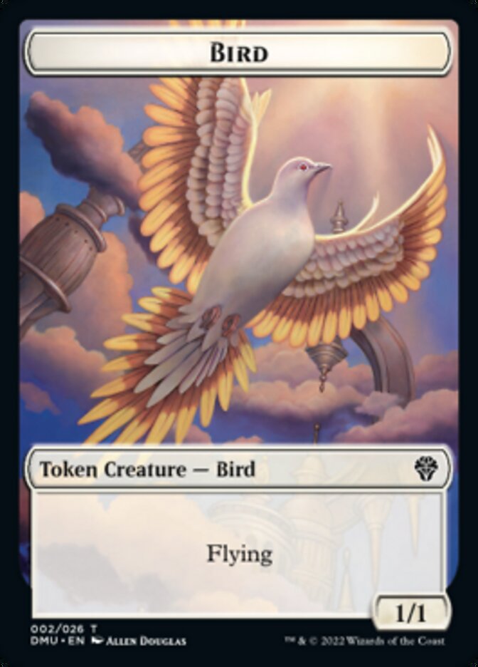 Image of Bird (002) // Goblin Double-Sided Token [Dominaria United Tokens]