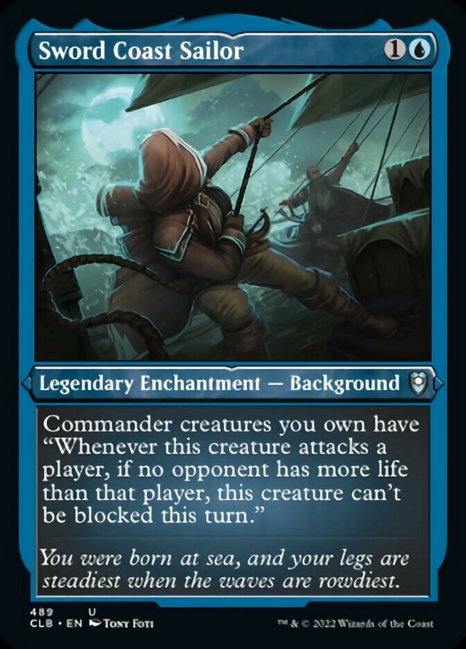 Image of Sword Coast Sailor (Foil Etched) [Commander Legends: Battle for Baldur's Gate]