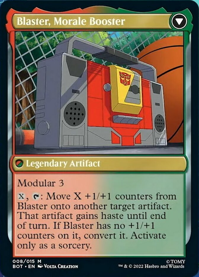 Image of Blaster, Combat DJ // Blaster, Morale Booster [Transformers]