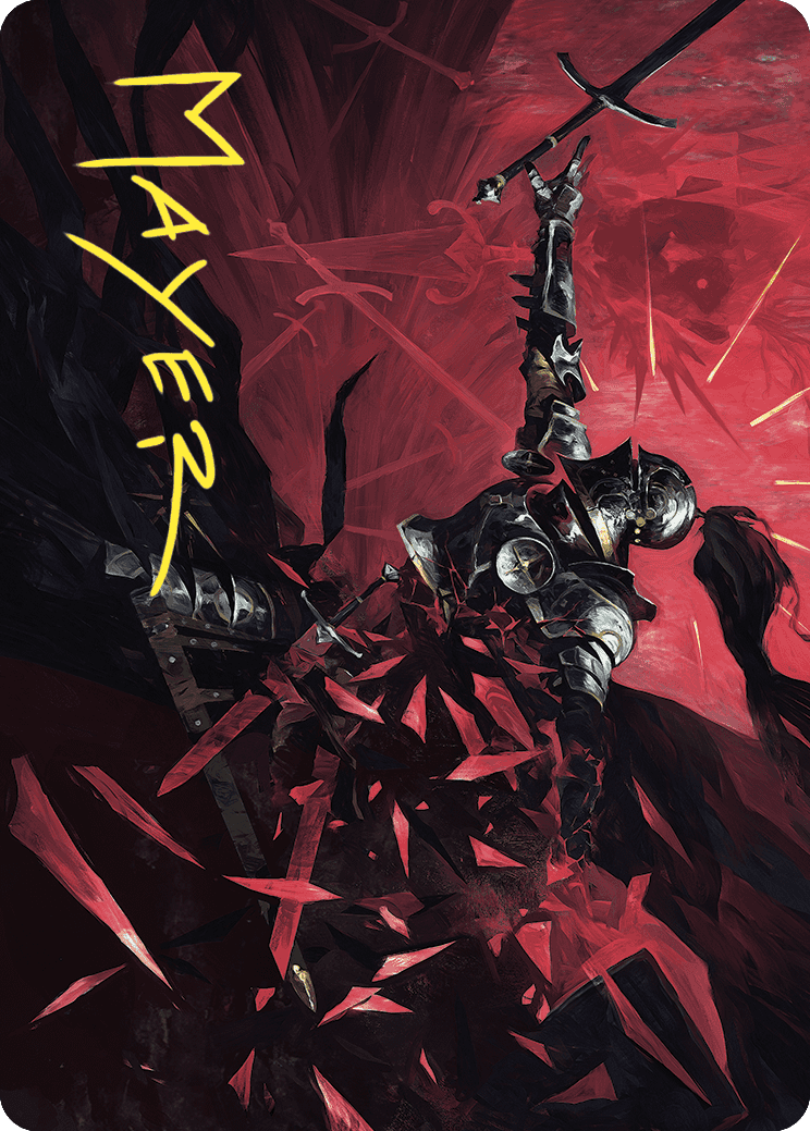Image of Shatter the Oath Art Card (Gold-Stamped Signature) [Wilds of Eldraine Art Series]