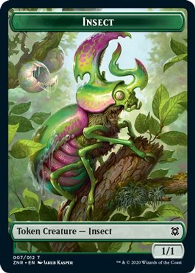 Image of Human // Insect Double-Sided Token [Challenger Decks 2021 Tokens]