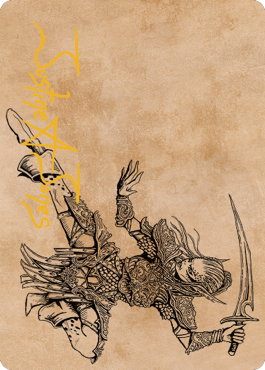 Image of Lae'zel, Vlaakith's Champion Art Card (Gold-Stamped Signature) [Commander Legends: Battle for Baldur's Gate Art Series]