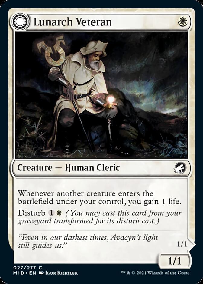 Image of Lunarch Veteran // Luminous Phantom [Innistrad: Midnight Hunt]
