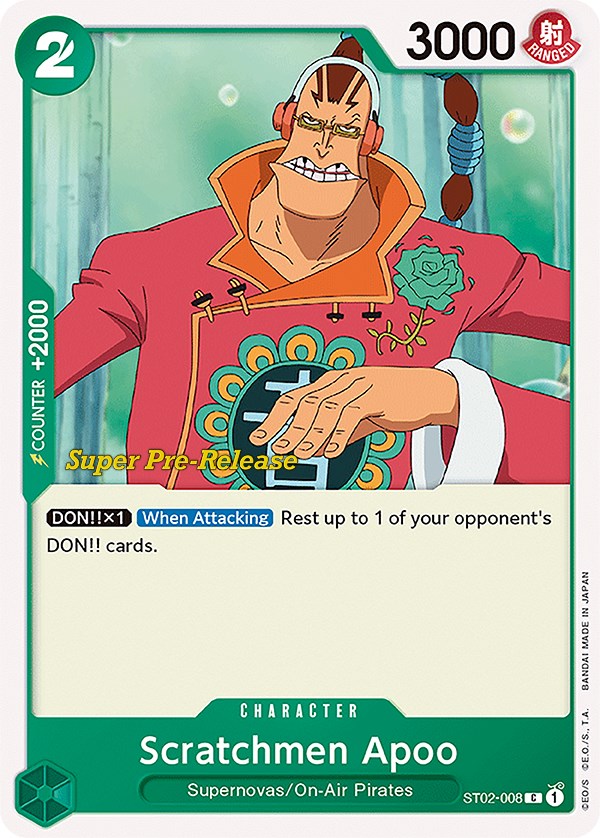Image of Scratchmen Apoo [Super Pre-Release Starter Deck: Worst Generation]