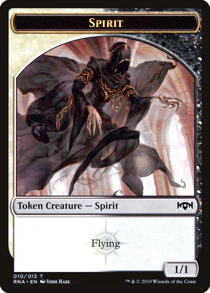Image of Spirit (002) // Spirit (010) Double-Sided Token [Ravnica Allegiance Guild Kit Tokens]