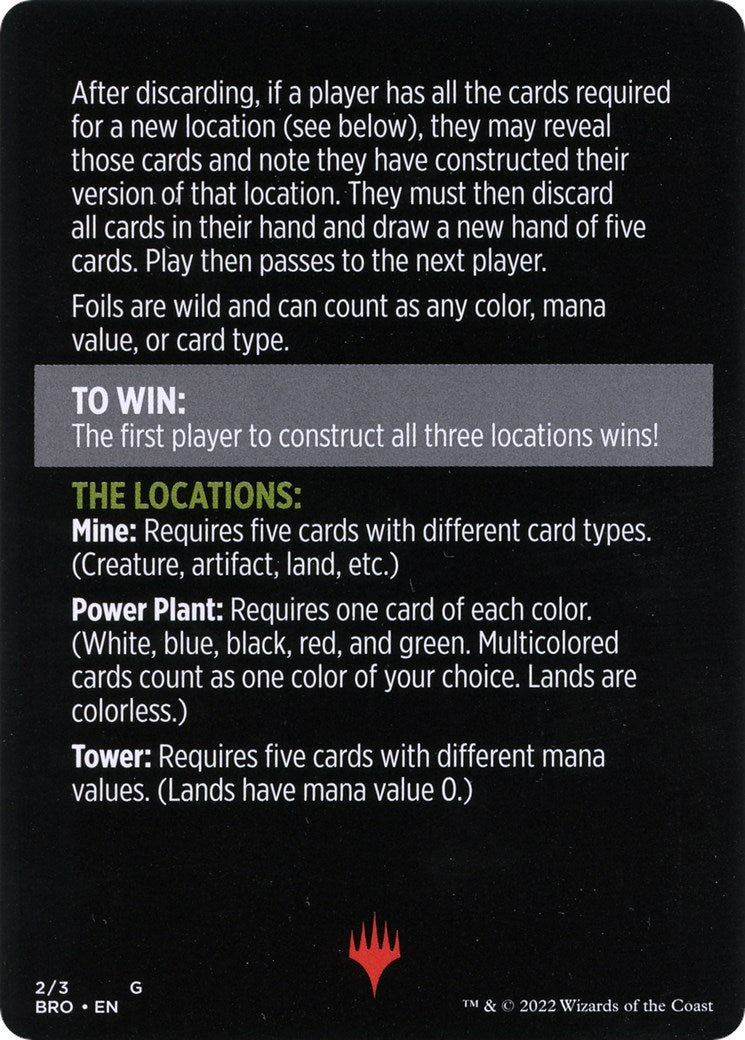 Image of Urza's Blueprints (Magic Minigame) [The Brothers' War Minigame]