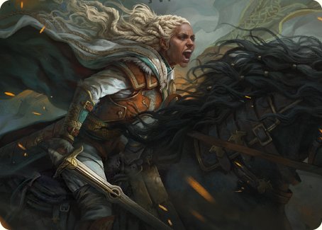 Image of Eowyn, Fearless Knight Art Card [The Lord of the Rings: Tales of Middle-earth Art Series]