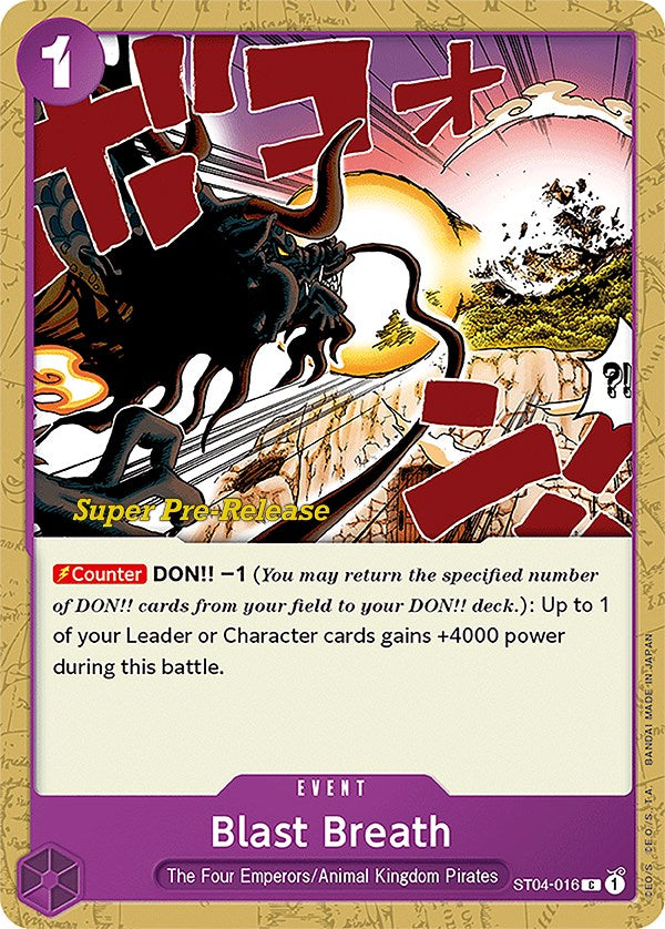 Image of Blast Breath [Super Pre-Release Starter Deck: Animal Kingdom Pirates]