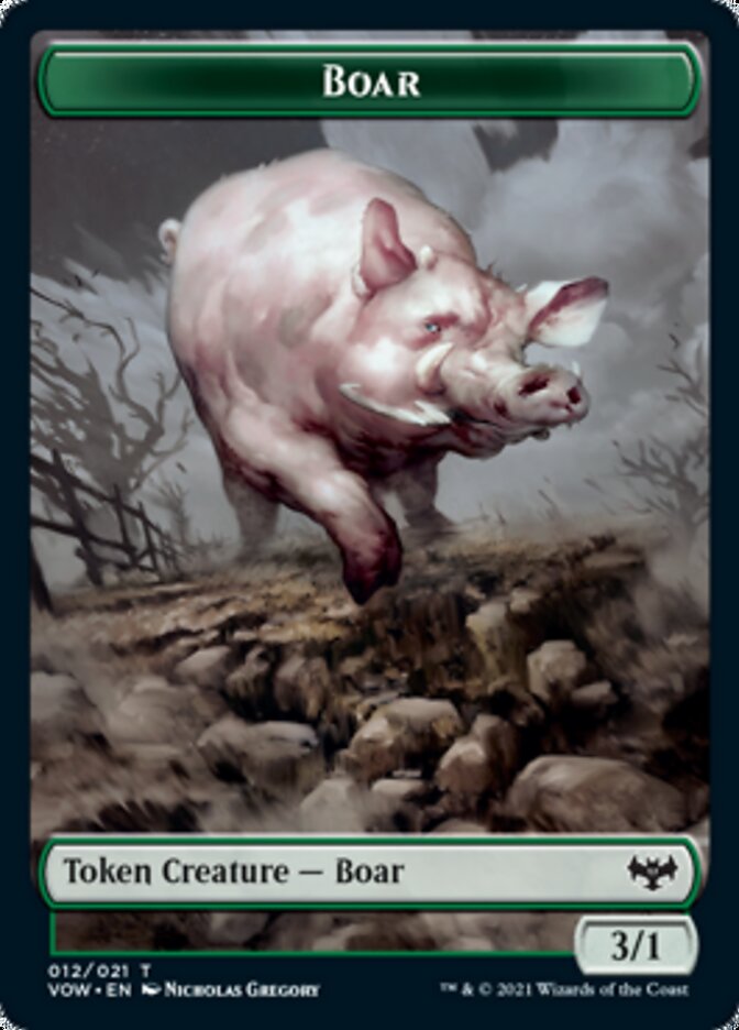 Image of Insect // Boar Double-Sided Token [Innistrad: Crimson Vow Tokens]