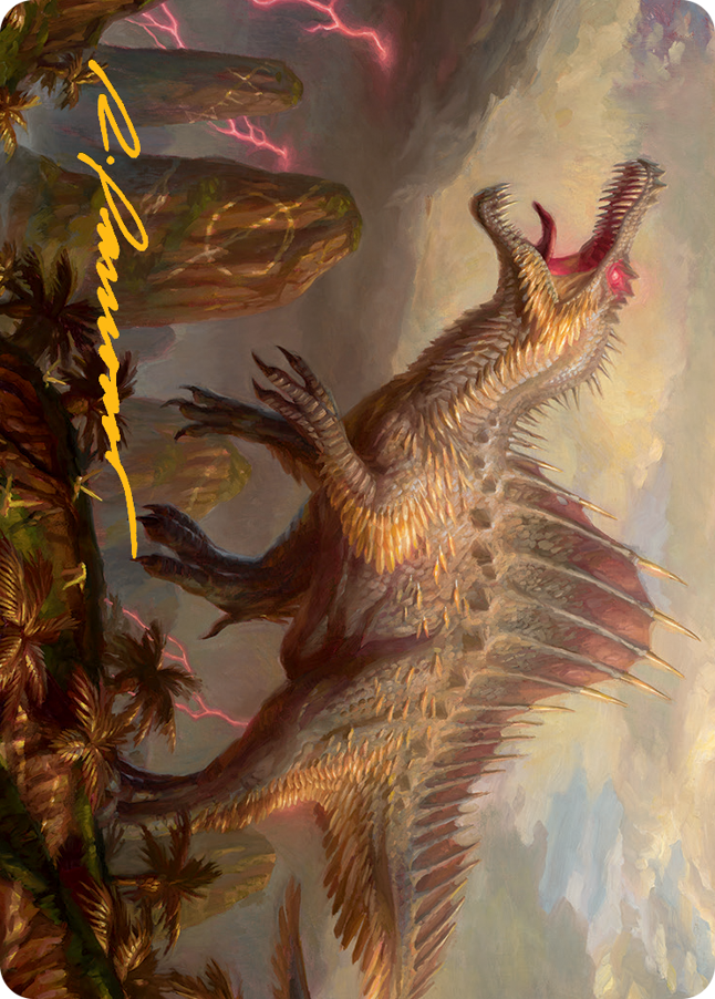 Image of Etali, Primal Conqueror Art Card (Gold-Stamped Signature) [March of the Machine Art Series]