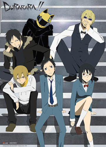 Image of DURARARA!! ON THE STAIRCASE WALL SCROLL