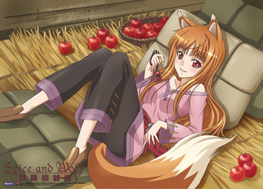SPICE AND WOLF HOLO WITH APPLE WALLSCROLL