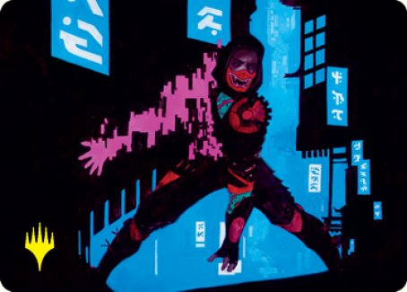 Image of Return to Action Art Card (Gold-Stamped Signature) [Kamigawa: Neon Dynasty Art Series]