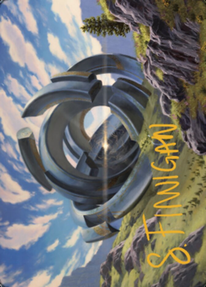 Image of Thran Portal Art Card (Gold-Stamped Signature) [Dominaria United Art Series]