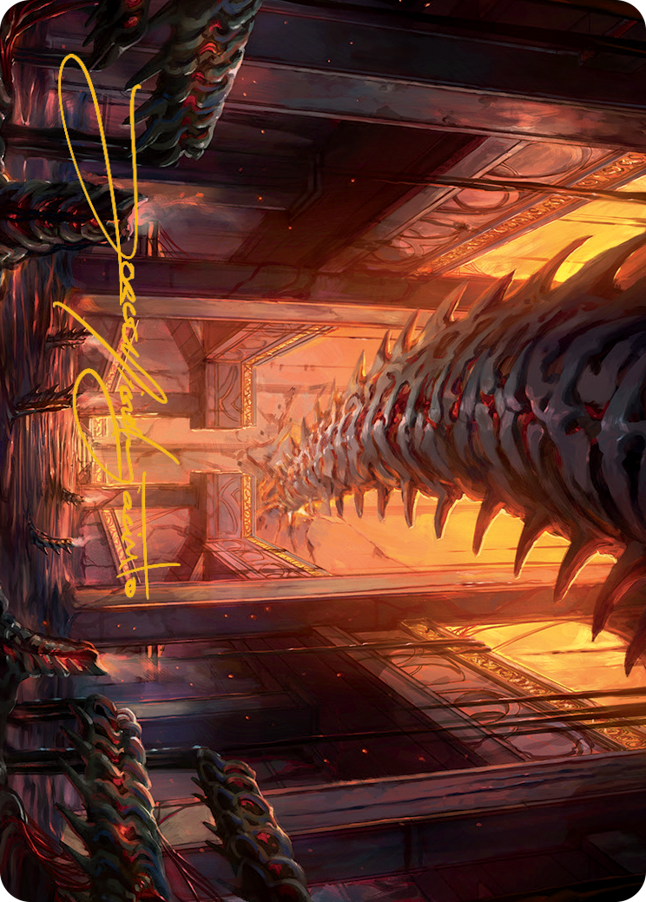 Image of Bloodfell Caves Art Card (Gold-Stamped Signature) [March of the Machine Art Series]