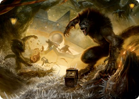 Image of Storm the Festival Art Card [Innistrad: Midnight Hunt Art Series]