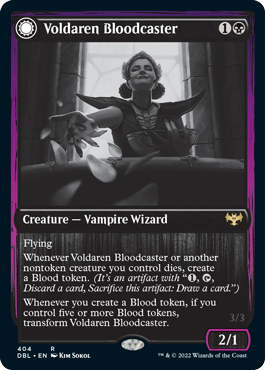 Image of Voldaren Bloodcaster // Bloodbat Summoner [Innistrad: Double Feature]