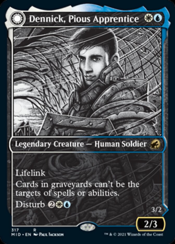 Image of Dennick, Pious Apprentice // Dennick, Pious Apparition (Showcase Eternal Night) [Innistrad: Midnight Hunt]