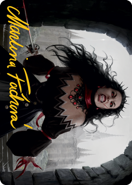 Image of Voldaren Stinger Art Card (Gold-Stamped Signature) [Innistrad: Midnight Hunt Art Series]
